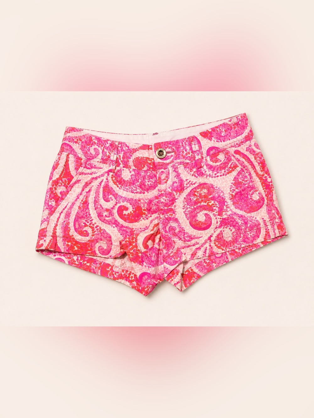 Lilly Pulitzer Pink Paisley Cotton Blend Shorts